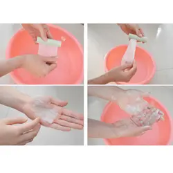 1 шт. мытье рук Для ванной Мыло хлопья Путешествия Портативный Ароматические Slice Простыни Детские Вспенивание Box Бумага