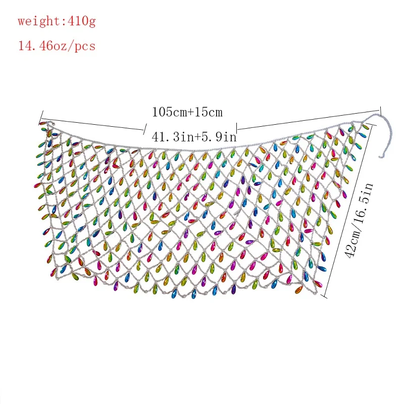 Сексуальная блестящая металлическая цепочка на талию, стразы, юбка для женщин, красочные летние пляжные полые драгоценные камни, королевские вечерние украшения для ночного клуба