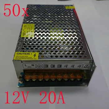 

FREE DHL/CDEK,50pcs/lot 240W 12V 20A Switching Power Supply transformer,for LED light, Input AC110~240V ,2 years warranty
