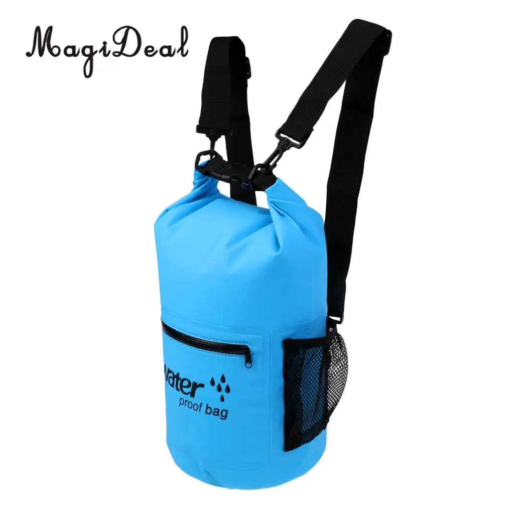 MagiDeal Marine Waterproof Dry Bag Swim Rafting Kayaking Sailing Canoe Backpack 10L  for Camping Fishing Boat Dinghy Accessories