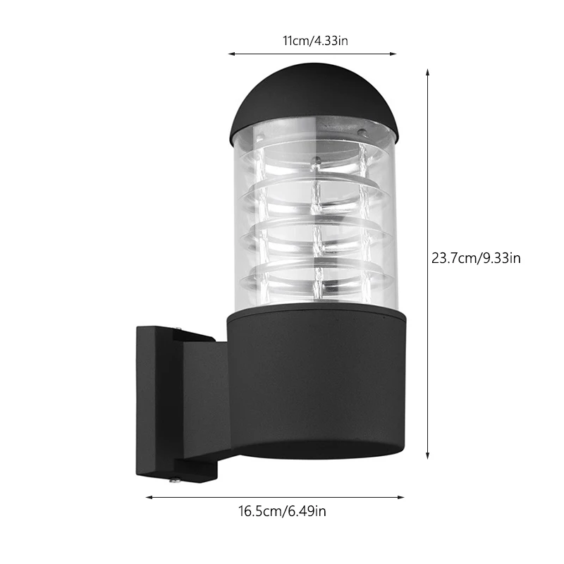 Светодиодный настенный светильник Водонепроницаемый IP65 открытый светодиодный настенные светильники Светильники для крыльца кронштейн лампы E27 розетки переменного тока 85-240 В светодиодный настенный светильник