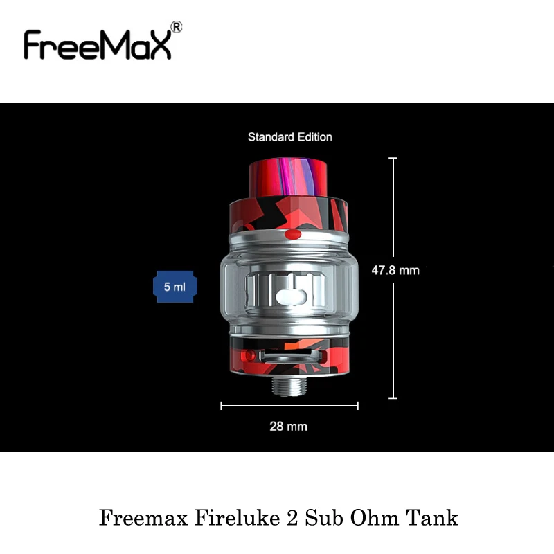 Cena Elektroniczne papierosy Freemax Fireluke 2 zbiornik Subohm 5ml Atomizer z X TX cewka z siatką duża chmura zbiornik Vape VS Freemax Mesh Pro