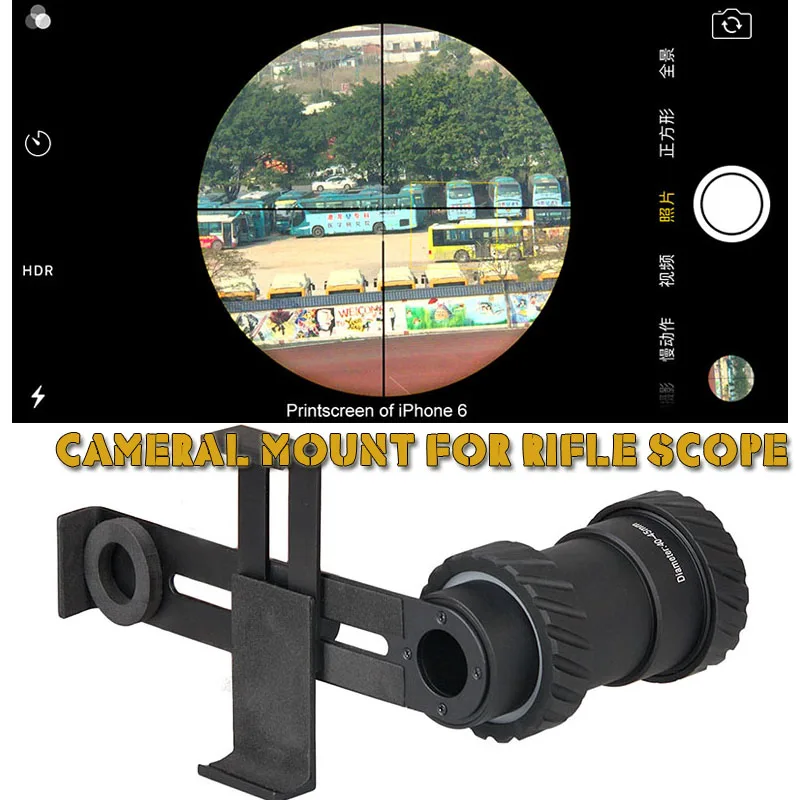 

PPT New Tactical Black Rile Scope Mount For Camera For Hunting Shooting Hunting Accessory HS33-0202