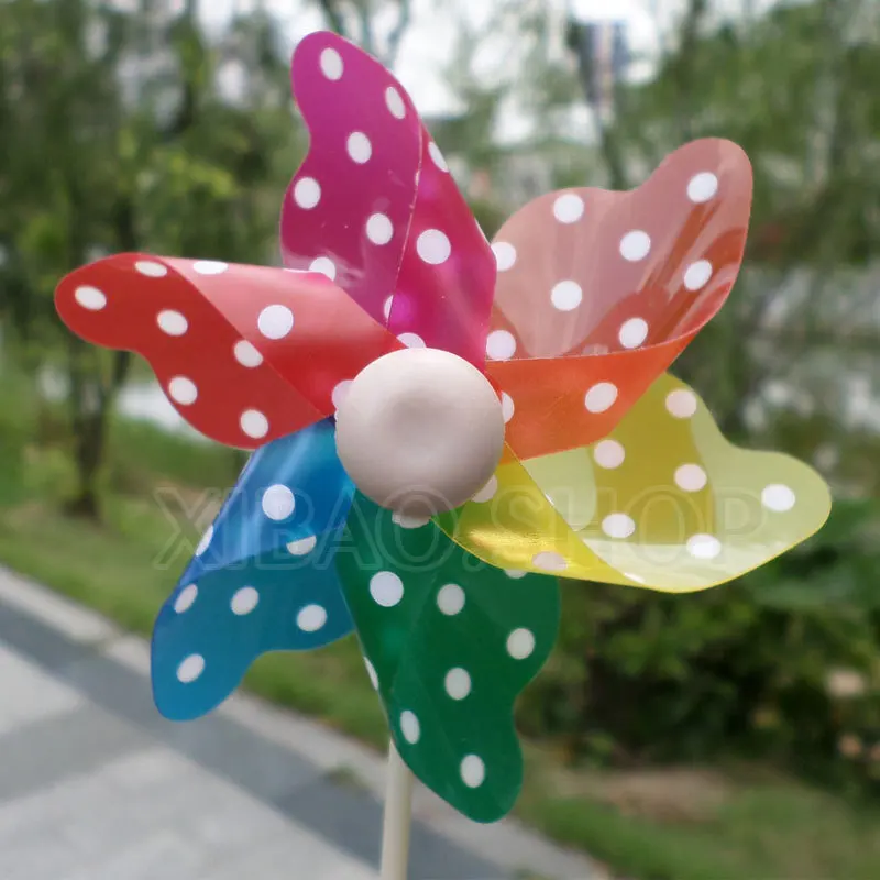 10pcs MINI kids windmills plastic windmill toy Diy windmills colorful