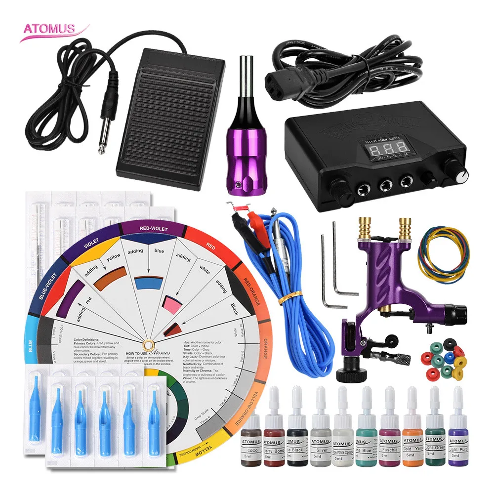 

Tattoo Machine Rotary Kits Tato Rotatory Kit Tatuagem Iniciante Tattoo Machinery Set Support A Tatouer Tatoo Machines Tatuaje
