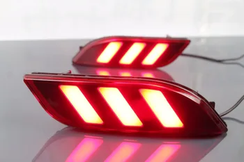 

eOsuns led rear bumper light for Jeep compass 2017 2018, driving lamp + brake light, 2 functions warning light