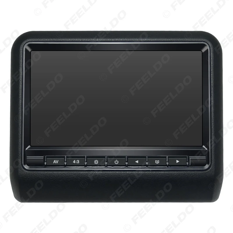 FEELDO 3 комплекта 9 дюймов Универсальный подголовник для автомобильного сидения мониторы цифровой ЖК AV HD монитор с пультом дистанционного управления 3 Цвета Дополнительно#3857