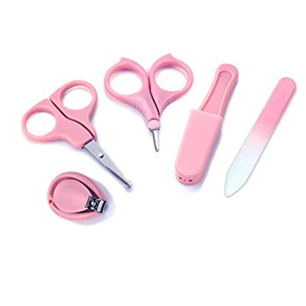 Набор кусачки для ногтей Babynailscissor с длинными ушками гладкие синие и розовые банные ножницы с кроликом детская чистка здоровый резак