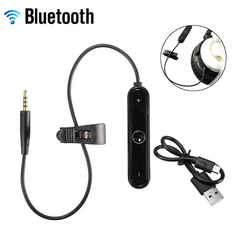 SHELKEE Audio cable Bluetooth 4 1 Wireless Adapter Cable For Bose QuietComfort35 QC35 QC25 OE2 OE2i AE2 headphon