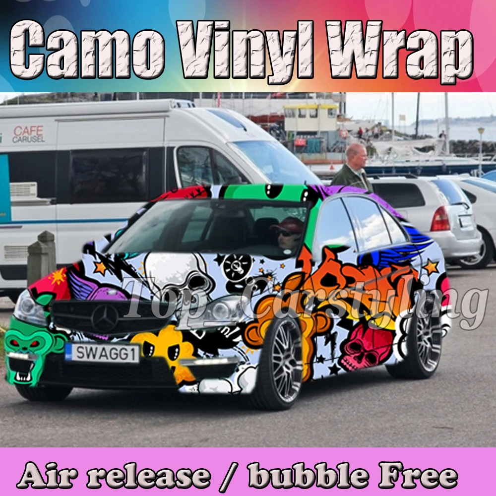 

1.52x20m/30m Car Styling Camouflage car wrap film auto stickers camo vinyl foil car accessories adesivos COATING FOIL PROTWRAPS
