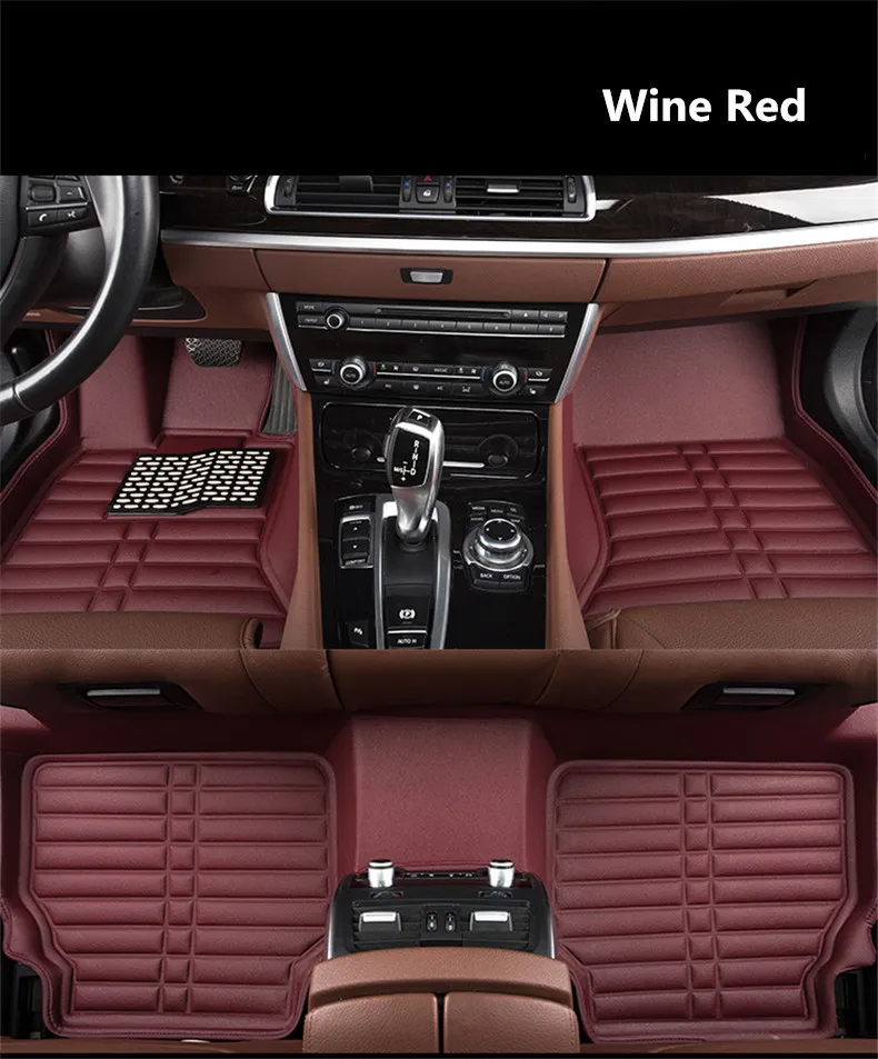 

For Peugeot 508 2015.2016.2017.2018 Floor Mats Auto Foot Carpets Step Mat High Quality Water Proof Clean Solid Color