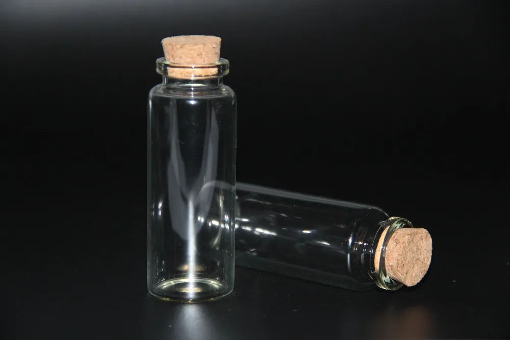 5pcs 30*80mm 40ML Glass Jars with Cork Bottles Jars Containers Sand Liquid Food Wedding Gift Vial Bottles for Wedding Decor Gift 5