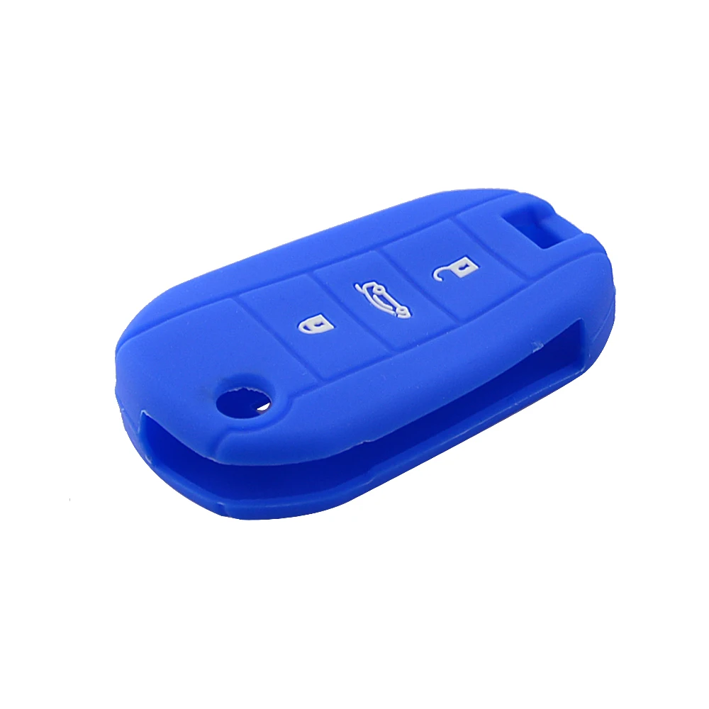 silicone 3 button car key shell for Peugeot 5