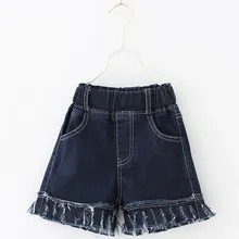 Летняя детская одежда для девочек Новые короткие джинсовые штаны детские модные джинсовые шорты с кисточками для девочек от 2 до 8 лет