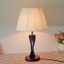 Настольная лампа с деревянной основой светильник s Настольный светильник Ночной Светильник e27 держатель Мини Ретро прикроватный светильник La Lamparas для дома Спальня украсить