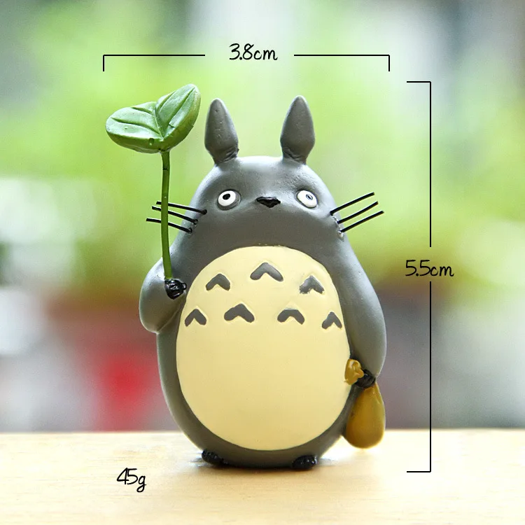 Япония мини Тоторо фигурка из смолы игрушки аниме Ghibli Миядзаки lucky фигурка Totoro модель коллекционное украшение для детей