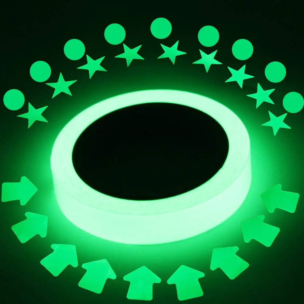 

Hot Sales Colorful Reflective Tapes Glow Self-adhesive Sticker Luminous Fluorescent Glowing Tapes Dark Striking Warning Tape
