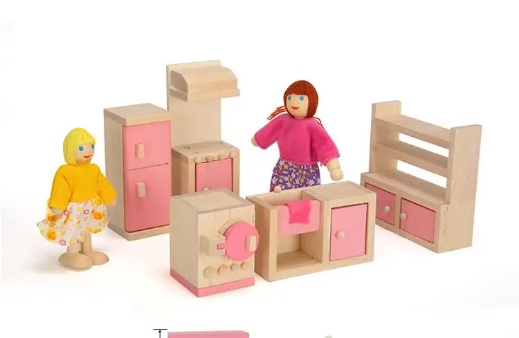 6 rooms children whole set wood pink furniture doll house toys/ Kids girls birthday gifts of wooden kitchen bathroom bedroom toy 6 rooms children whole set wood pink furniture doll house toys/ Kids girls birthday gifts of wooden kitchen bathroom bedroom toy