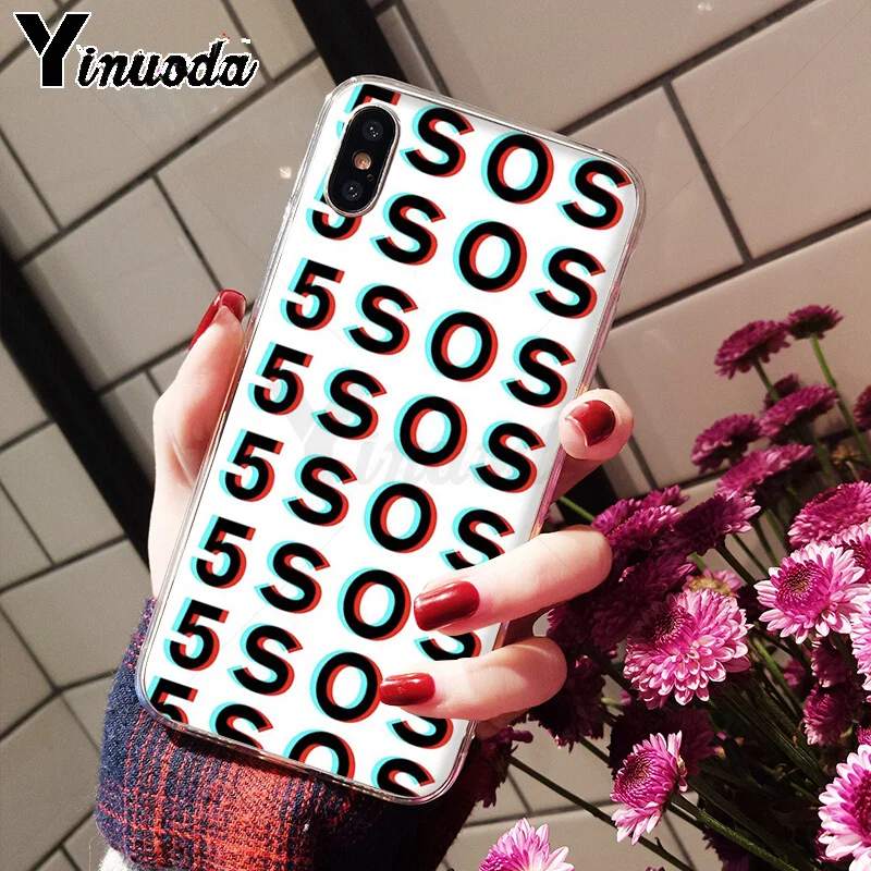 Yinuoda 5Sos band YOUNGBLOOD 5 секунд лета TPU чехол для телефона чехол для iPhone 5 5Sx 6 7 7plus 8 8Plus X XS MAX XR