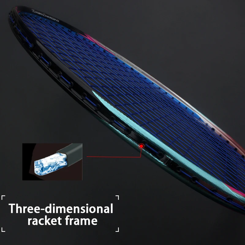 Профессиональный Сверхлегкий 8U 65 г карбоновая бадминтонская ракетка Сумки Raquette спортивные легкие ракетки Z speed Force Padel