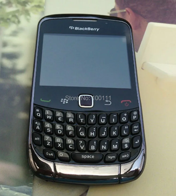 Blackberry Curve 9300 телефон с QWERTY клавиатурой 2MP камера Черный