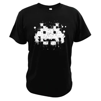

Space Invader Tshirt Classic Shooting Game Teen Camiseta Cotton Gift For Vintage Retro Arcade Player T-shirt