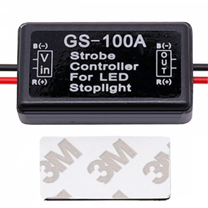 

Universal Newest Flash Strobe Controller GS-100A Flasher Module for LED Brake Stop Light Lamp 9-30V Wholesales