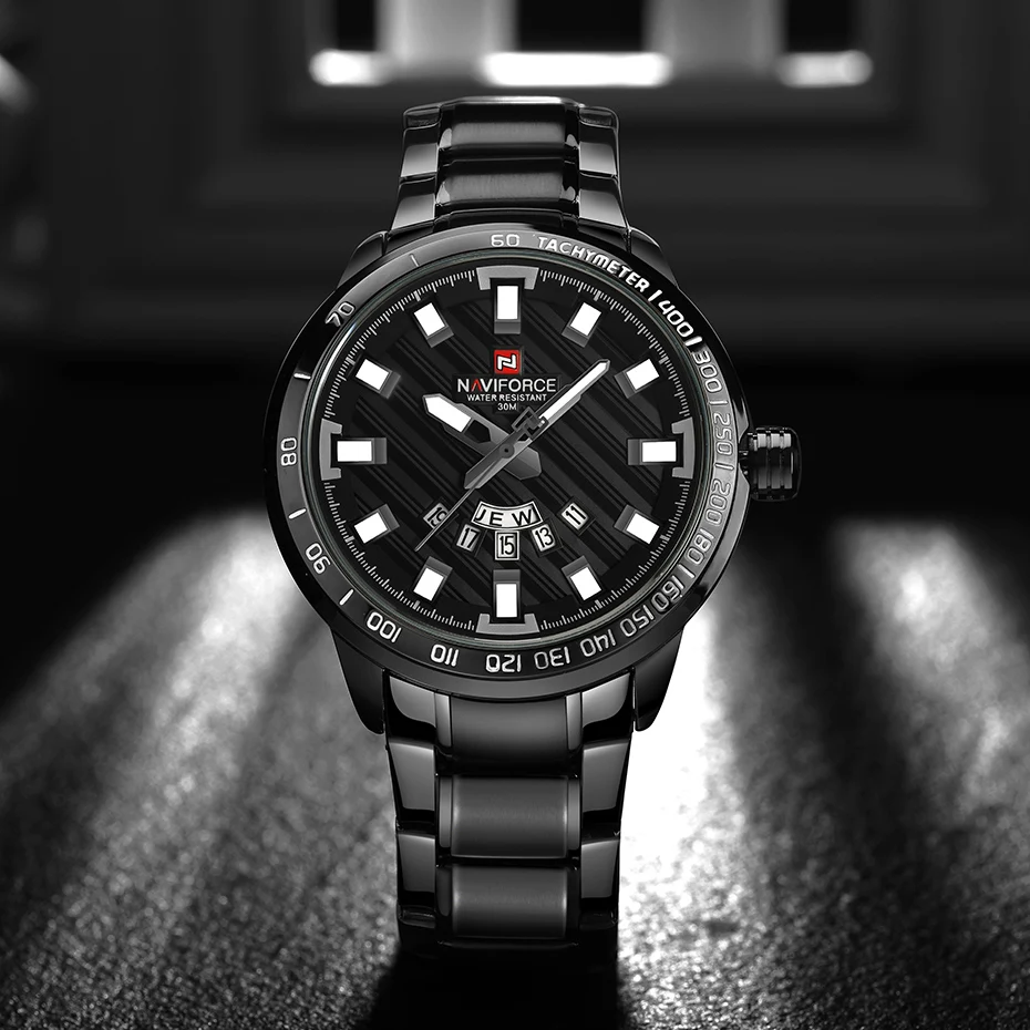 NAVIFORCE новые модные спортивные часы Лидирующий бренд мужские полностью стальные часы Кварцевые водонепроницаемые часы мужские наручные часы relogio masculino