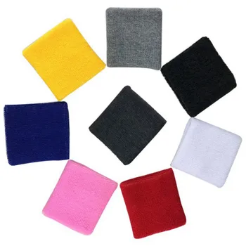 

1pcs Wristbands Men Women Sport Sweatband Hand Band Sweat Wrist Support Brace Wraps Guards For Gym Volleyball Basketball Solid1