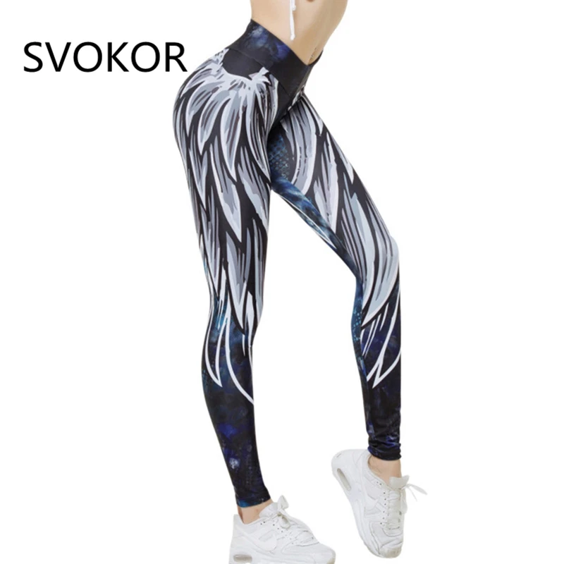 SVOKOR المتناثرة 3D الجناح طماق للنساء 2018 دفع ما يصل الرياضية اللياقة البدنية يغطي الرجل athleisure كمال الاجسام مثير بنطلون نسائي SVOKOR المتناثرة 3D الجناح طماق للنساء 2018 دفع ما يصل الرياضية اللياقة البدنية يغطي الرجل athleisure كمال الاجسام مثير بنطلون نسائي