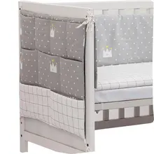 Детская кроватка кроватки статьи Органайзер игрушки бутылок пеленки Карманы для новорожденных кроватки Постельное белье 50*60 см кроватки висит сумка для хранения