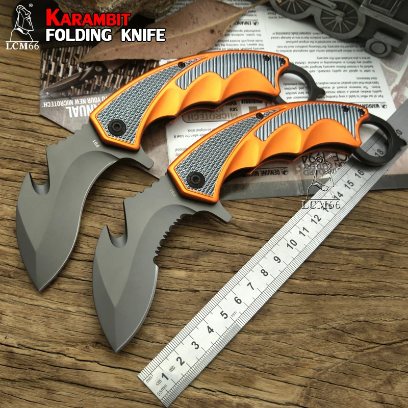 Складной нож LCM66 Karambit в форме лисицы Подарочный тактический карманный csgo