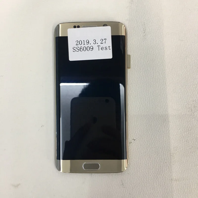 

Gold LCD Screen Display with Touch Digitizer Panel Frame for Samsung Galaxy S6edge G925 Screen Assembly