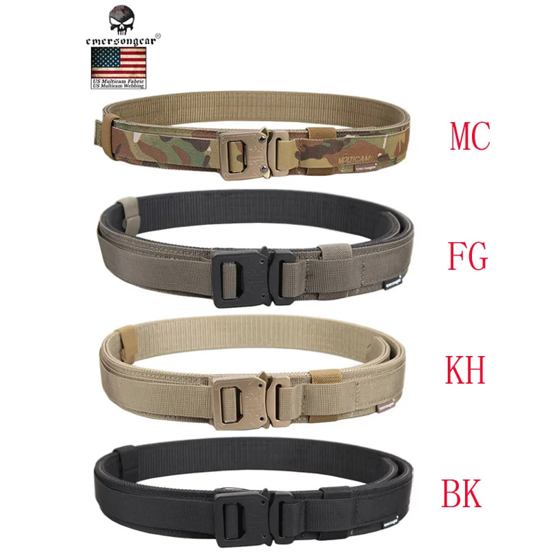 

Emersongear Tactical 1.5 Inch Hard Shooter Belt Military Hunting Airsoft Equipment EM9250 Black Khaki Multicam FG