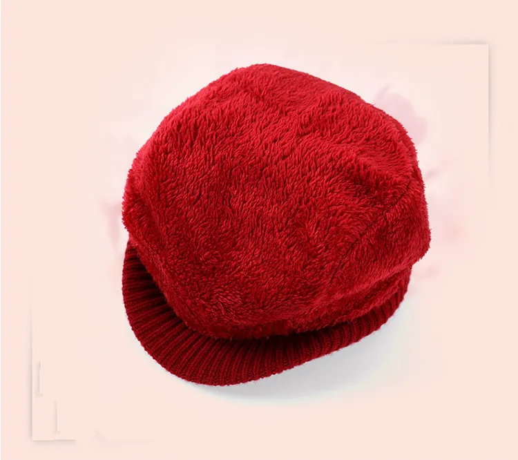 2018 Autumn And Winter New Cap Fashion Knit Shade Octagonal Beret Wild Art Painter Hat Soild Color ACI71 (1)