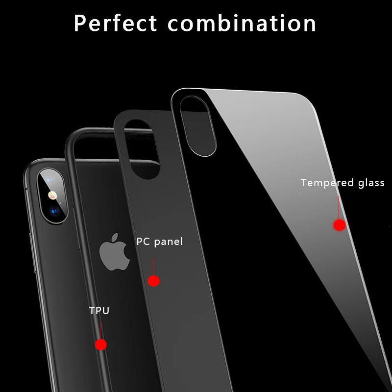 Для iphone 8 Стекло чехол для 6 7 Plus X роскошный защитный стекло Cove|Чехлы-накладки| |