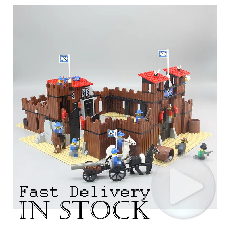 

LEPIN 33001 The Idian Cowboy`s Castle Creative Creator Building Blocks Bricks DIY Toys For children Model 742PCS legoINGly 6769