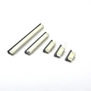 

10pcs FFC / FPC connector 1.0 mm 4 Pin 5 6 7 8 10 12 14 16 18 20 22 24 26 18 30 P Bottom Contact Right angle SMD / SMT ZIF