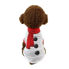 XS/S/M/L Рождественская домашняя собака рубашка костюм снеговика щенок Кошка Косплей пальто одежда Рождественский наряд для котенка собаки рождественские подарки
