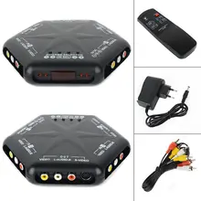 Mayitr New 4 in 1 out S-Video Video Audio Game RCA AV Switch Box Selector Splitter+Remote Control Mayitr New 4 in 1 out S-Video Video Audio Game RCA AV Switch Box Selector Splitter+Remote Control
