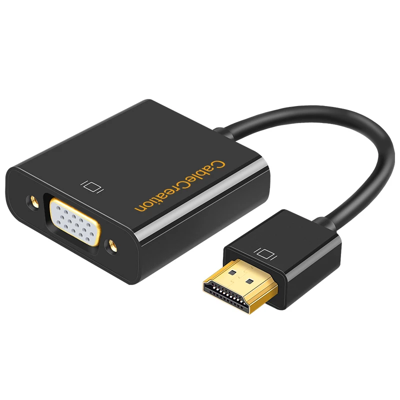 Переходник с HDMI на VGA папа Мама преобразователь цифрового сигнала в аналоговый