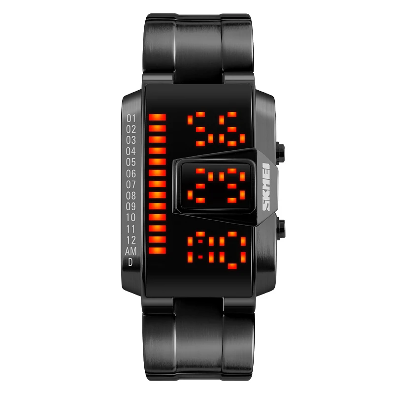 

Men's Waterproof Personality Creative Led Watch Fashion Dial Watch 2018 New Moment Sport Wrist Clock Top Brand Luxury A51 Z