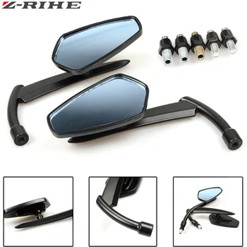 

Motorcycle Handlebar Rear View Side Mirror Rearview Mirrors Universal for Honda Kawasaki Yamaha Suzuki FOR KTM Benelli Black