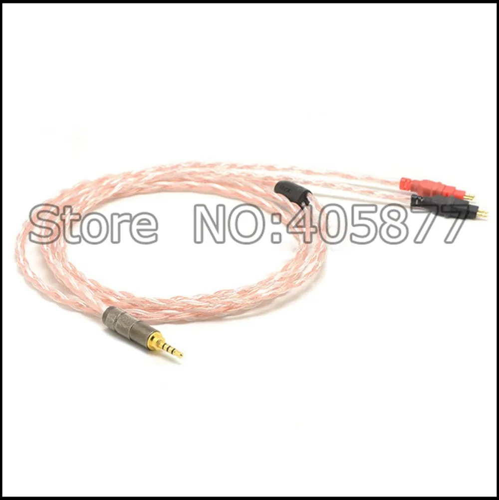 Бесплатная доставка 2 м 5N OFC Чистая медь HD580 HD600 HD650 HD25 1 II кабель для