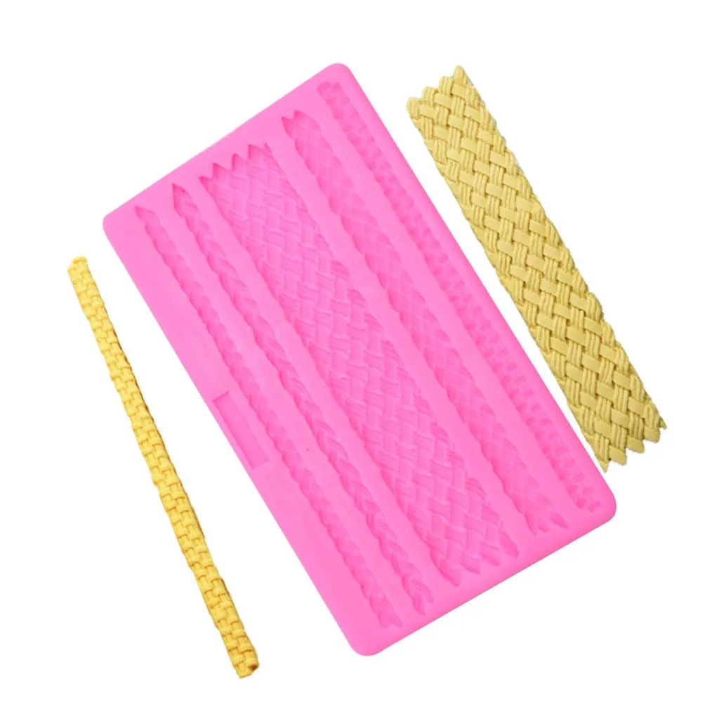 

magical Hemp Rope Silicone Fondant Icing Mould Wedding Cake Mold Decoration convenient and practical household items Tool