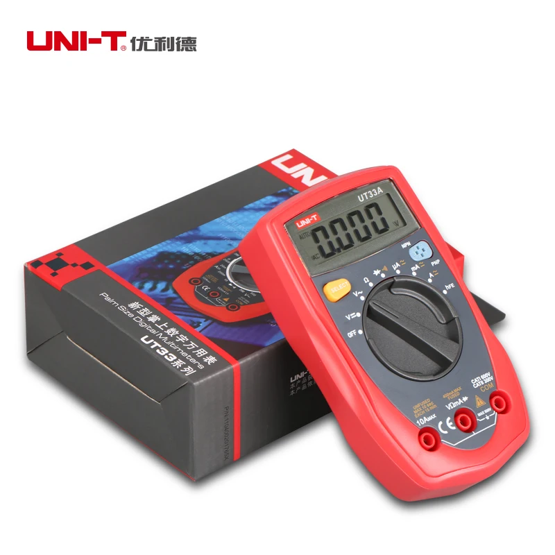 

Freeshipping Voltmeter Ammeter Ohm Test Meter Digital Multimeter UNI-T UT33A with LCD Display