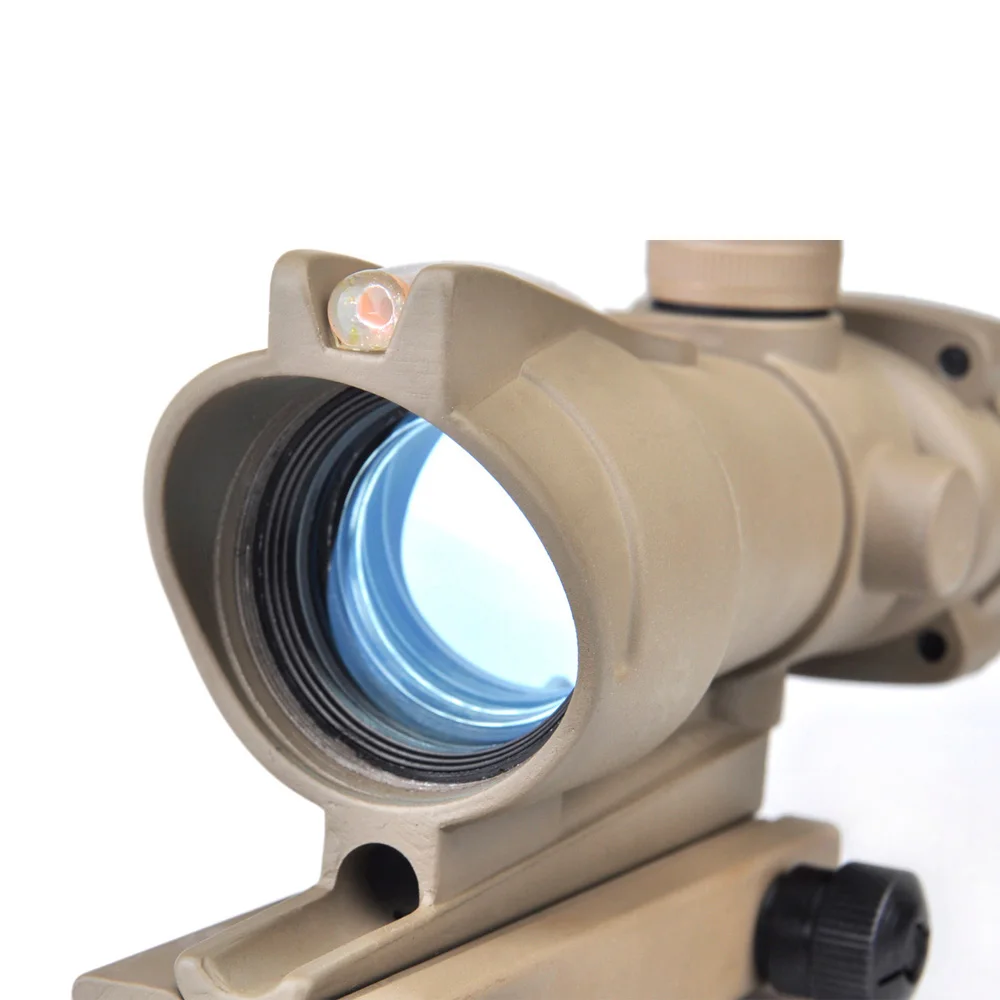 

acog 4x32 Red/Green Fiber Optical Scope Airsoft Aiming Tactical Sights Hunting Rifle Optics