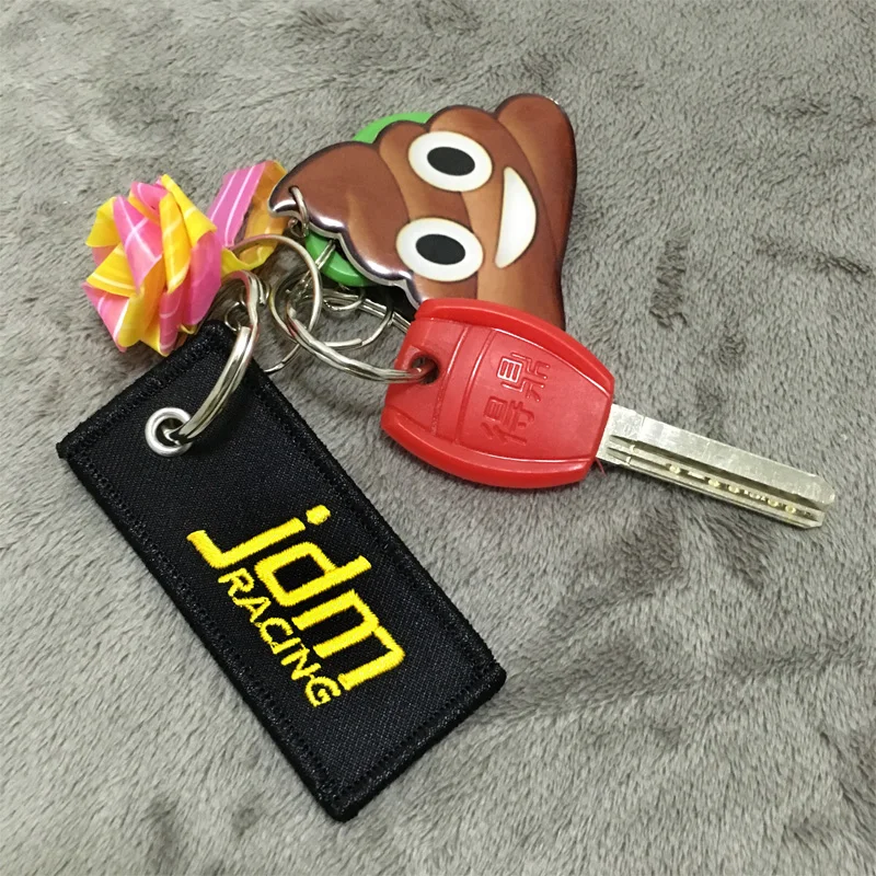 Universal Car logo KEYCHAIN TAG Tuning Key Chain Authentic JDM Keychain DOUBLE SIDED Racing Cell Holders for JDM racing fans