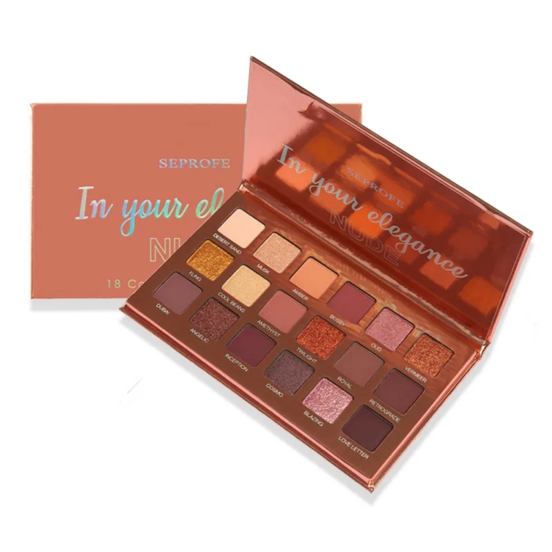 

18 Color Shining Eyeshadow Palette Makeup Glitter Pigment Eye Shadow Pallete Eyes Shadows Palette Kit