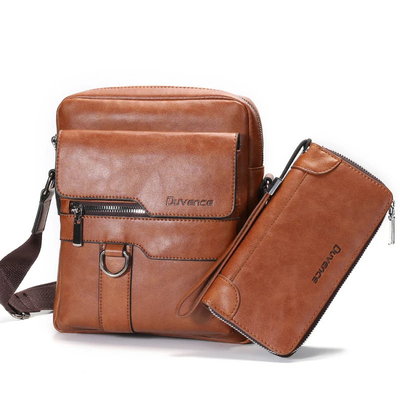 Fashion Men Shoulder Bag for 10.5" ipad PU Leather 2019 Men's Crossbody